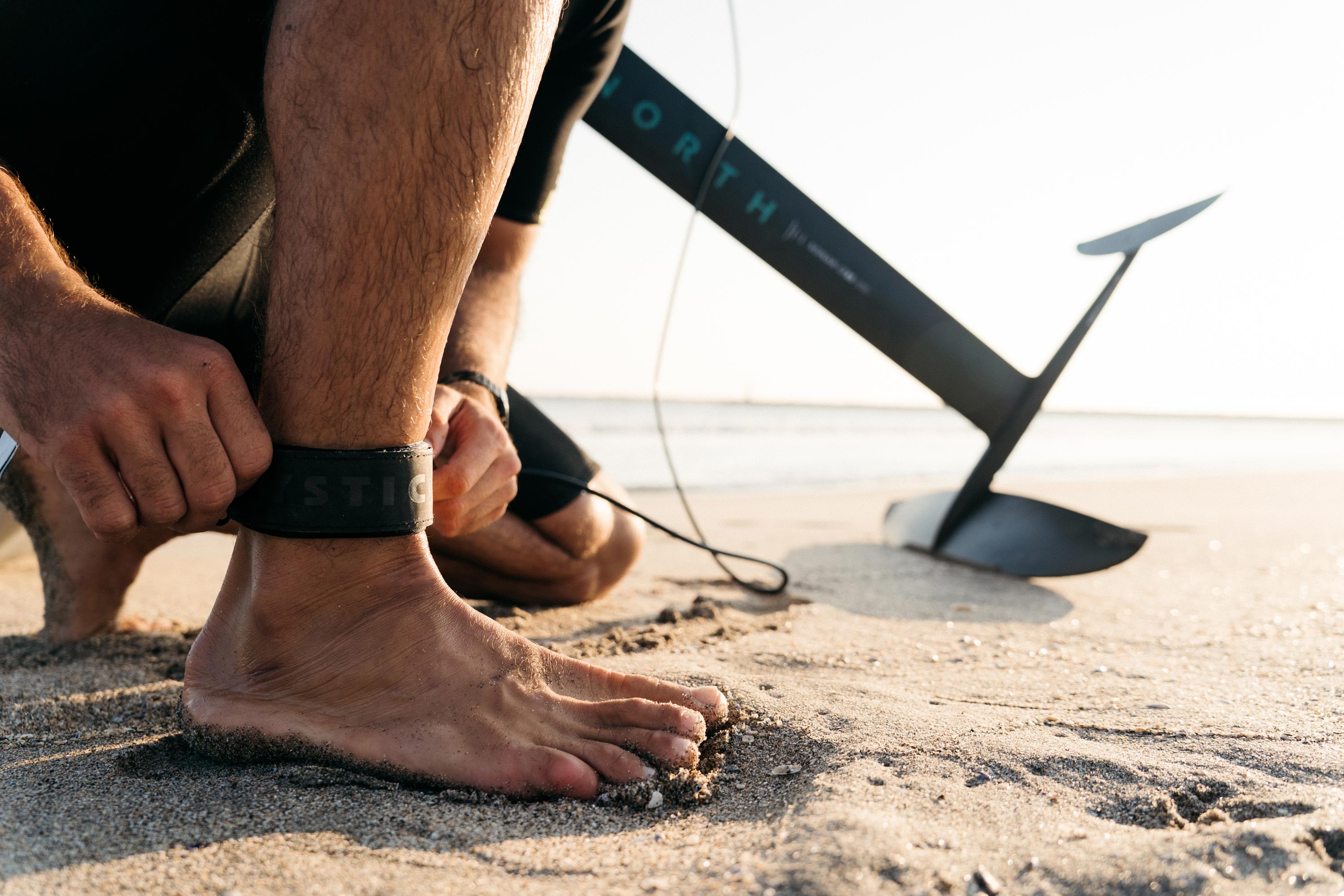 Wing Boardleash Ankle | Dirty White