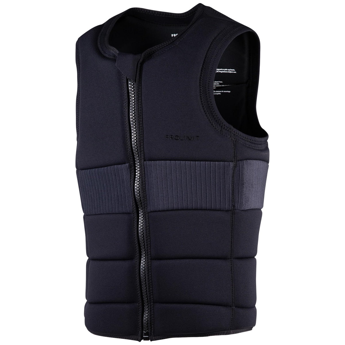 Predator Vest Full Padded Frontzip | Black