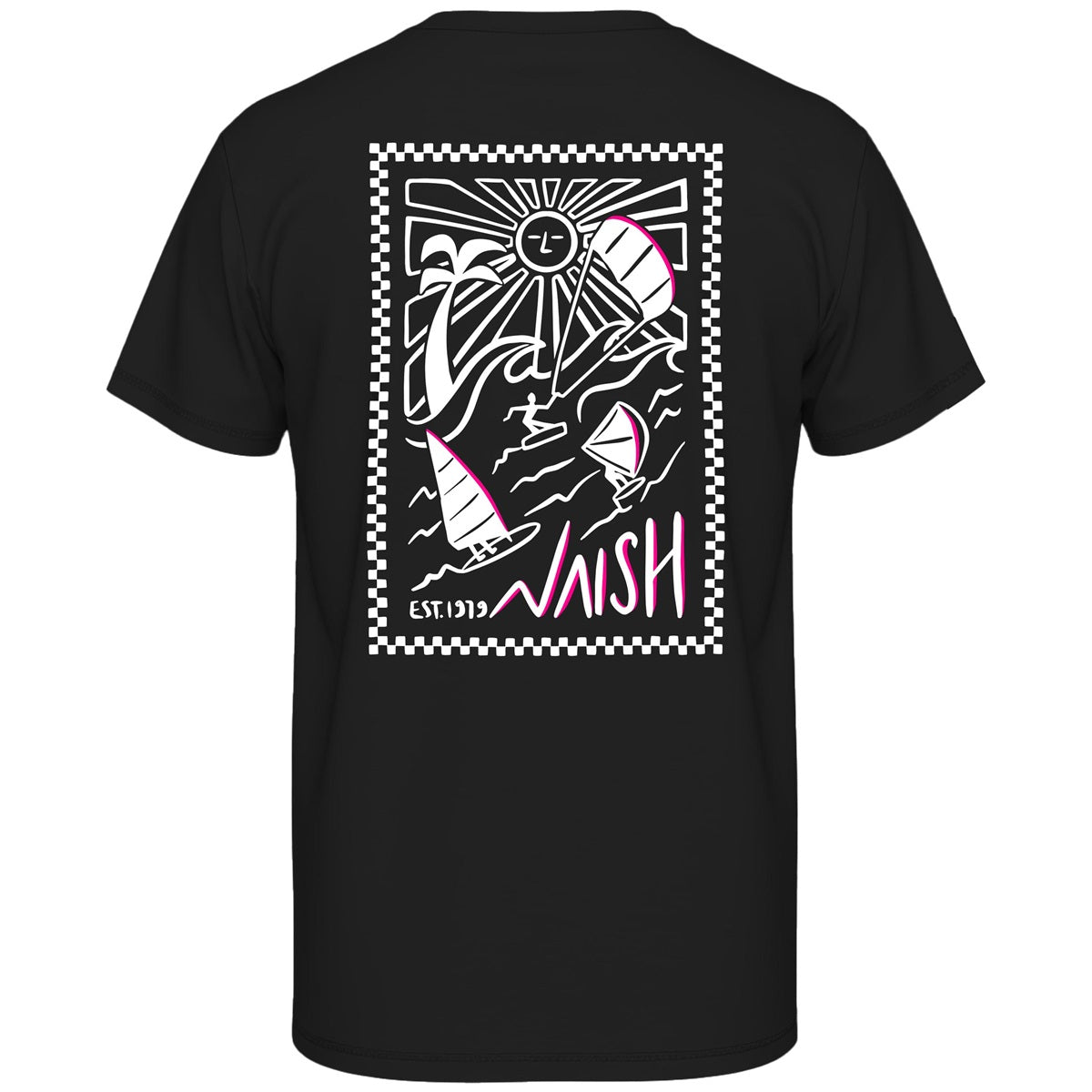 Loose Fit T-Shirt Wave Riders | Black