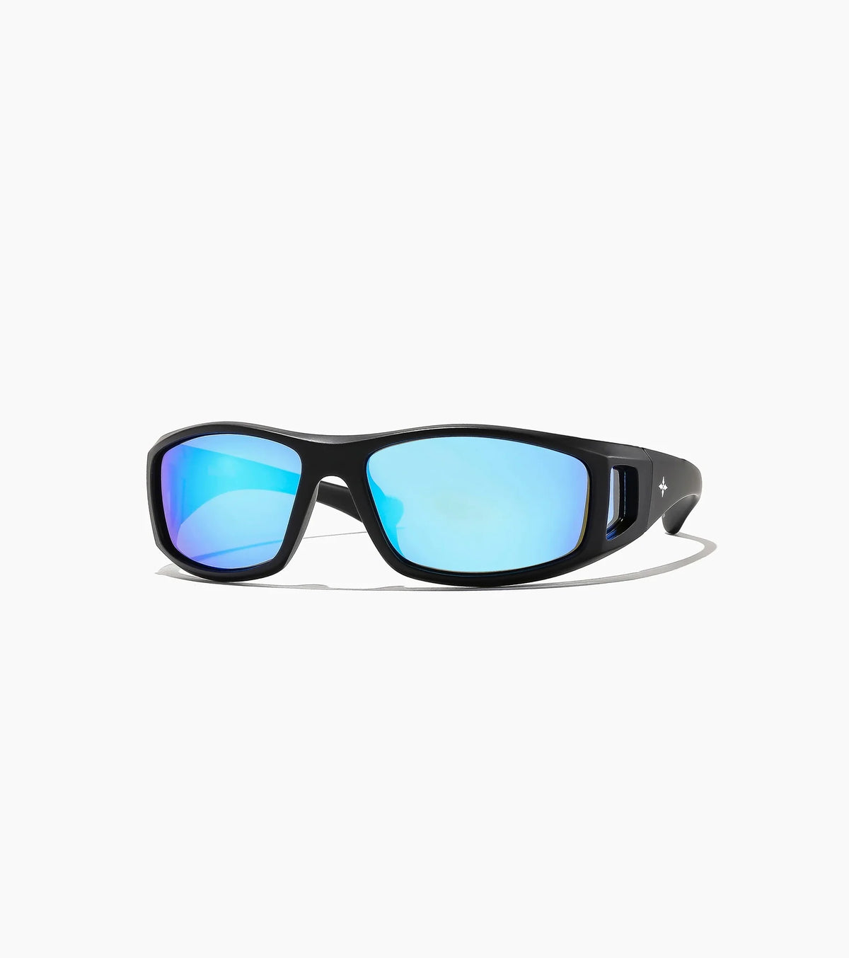 Ritual Vision - Dragster - Matte Black / Blue Reflective - Polarised