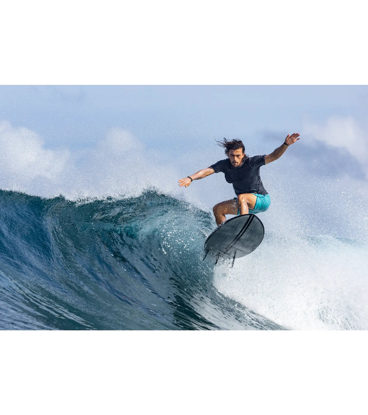 Torq Chopper ACT - Futures - 2 + 1 Fin - Black Rail