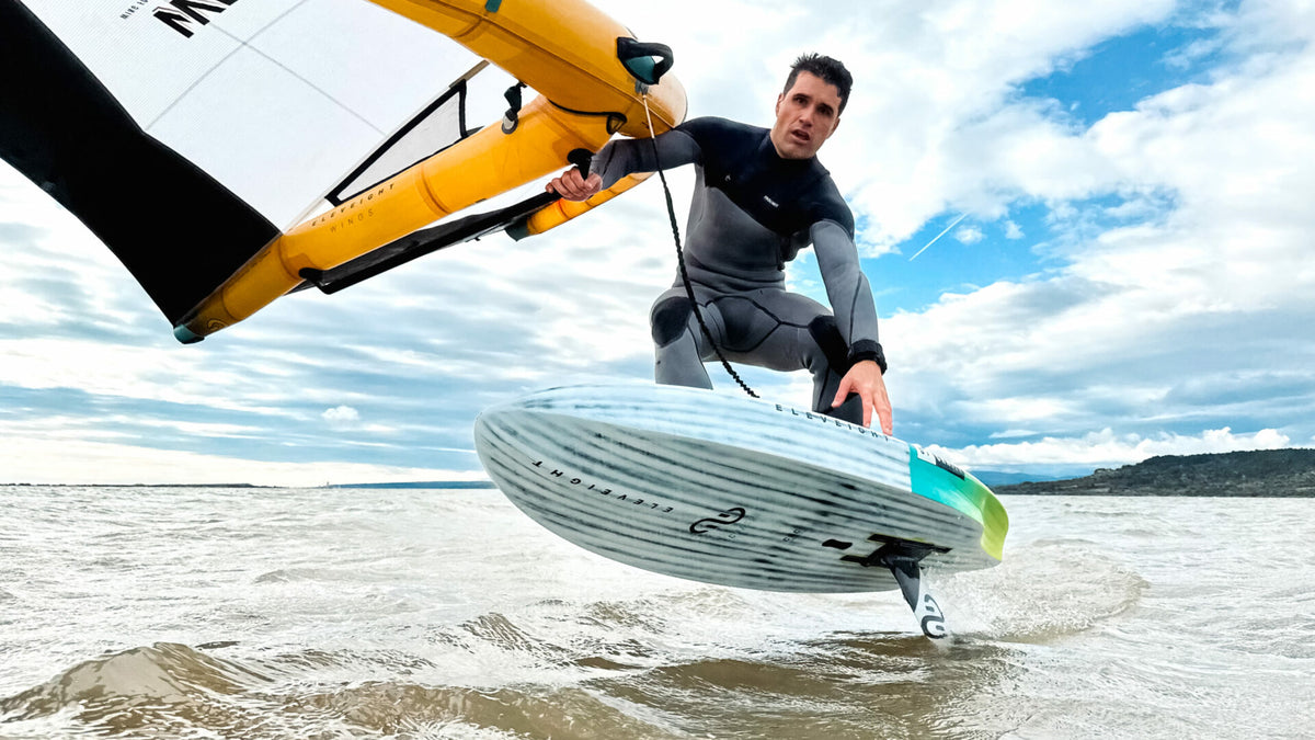Eleveight Chaser wingfoiling action