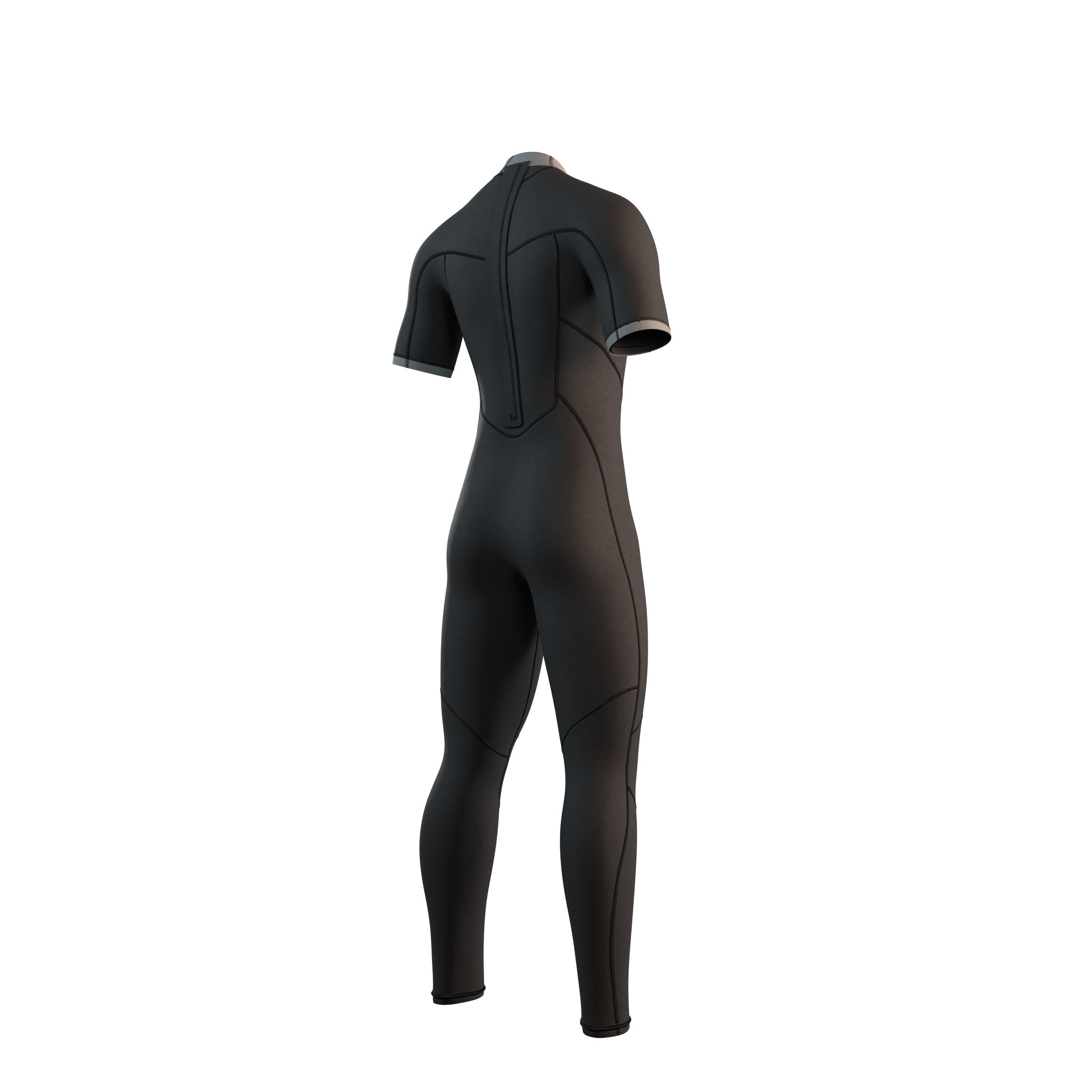 Brand Shortarm 3/2mm Bzip Flatlock | Black