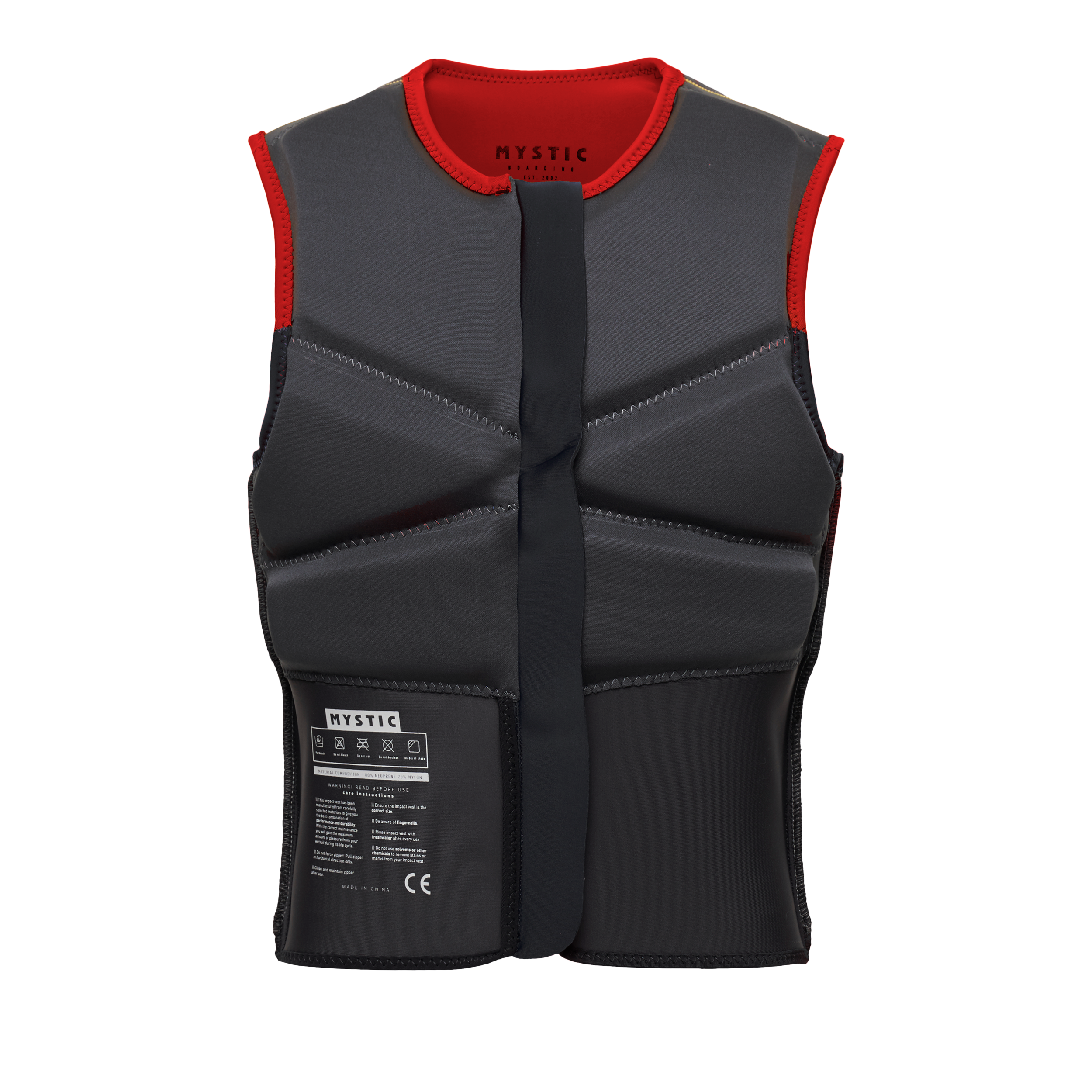 Block Impact Vest Fzip | Red