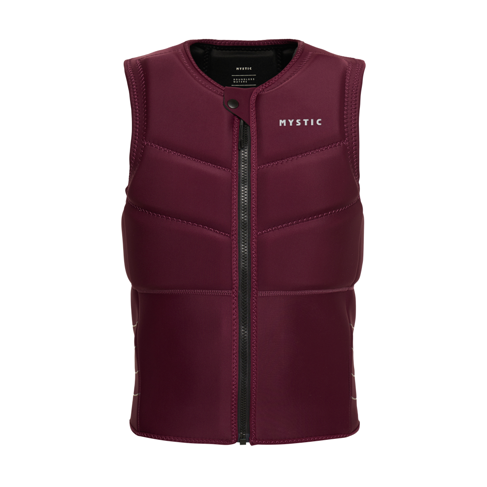 Star Impact Vest Fzip | Oxblood Red