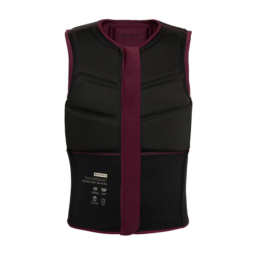 Star Impact Vest Fzip | Oxblood Red
