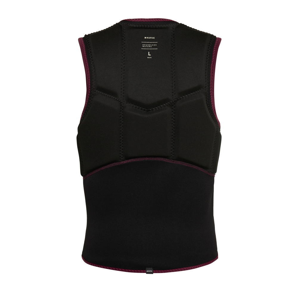 Star Impact Vest Fzip | Oxblood Red