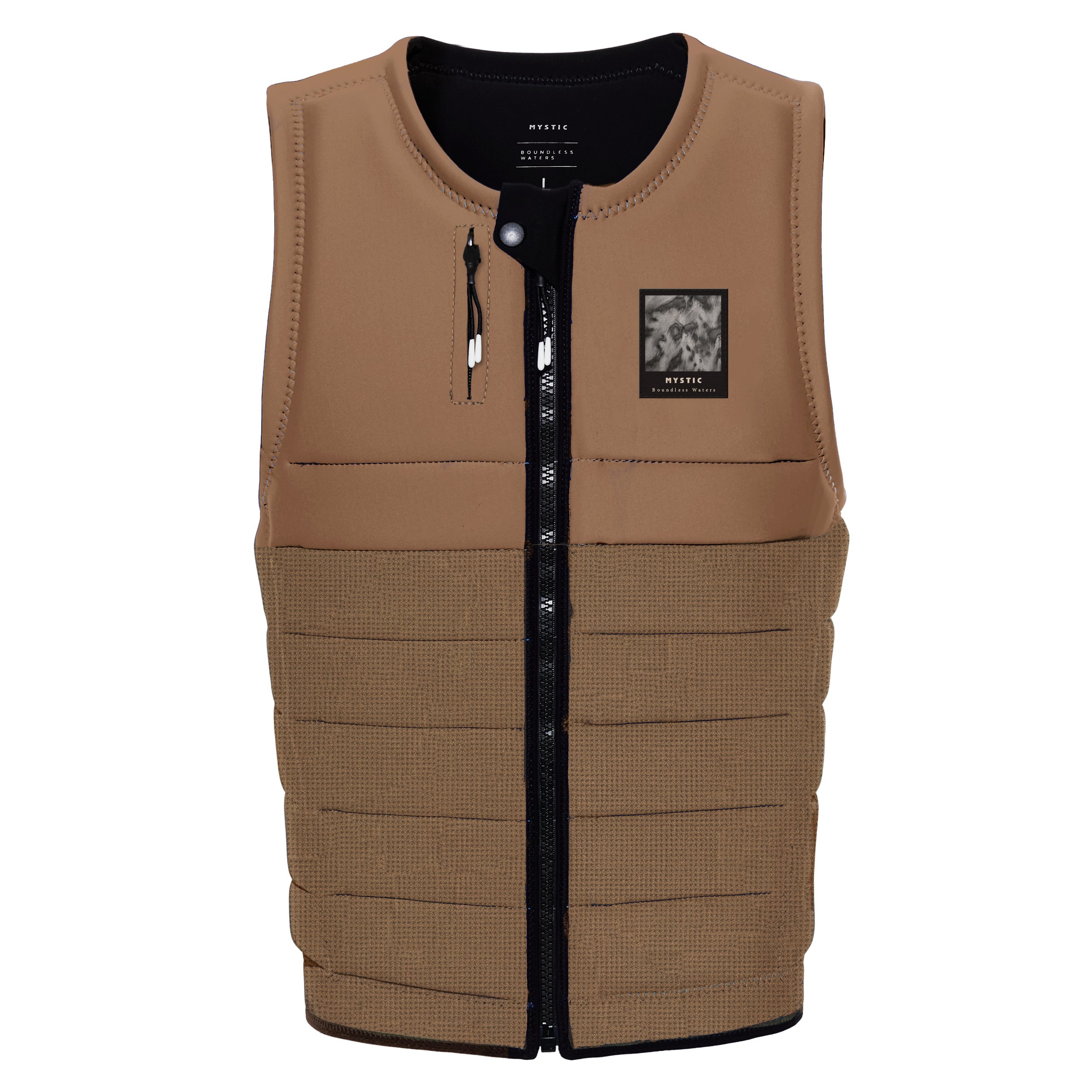The Dom Impact Vest Fzip Wake | Slate Brown