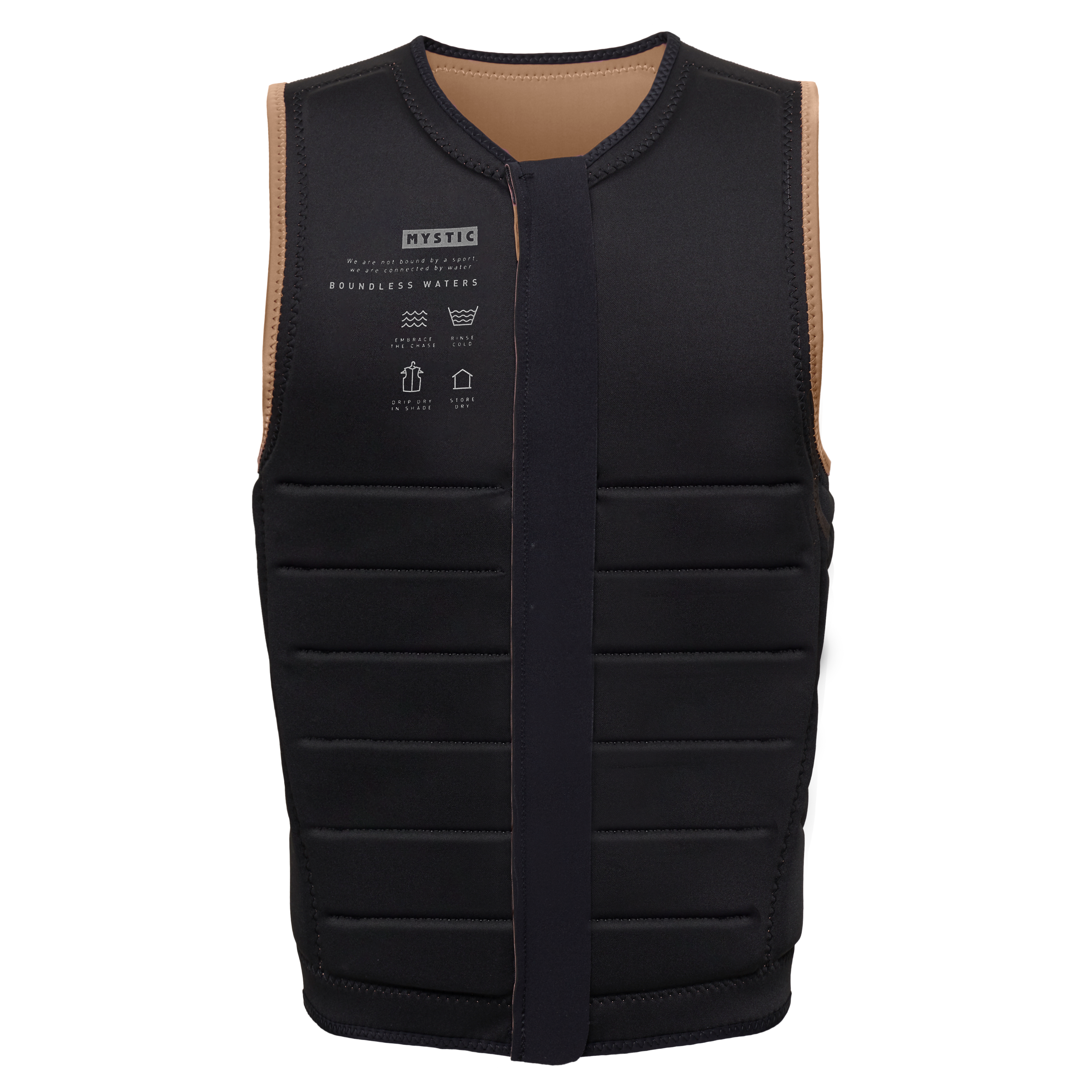 The Dom Impact Vest Fzip Wake | Slate Brown