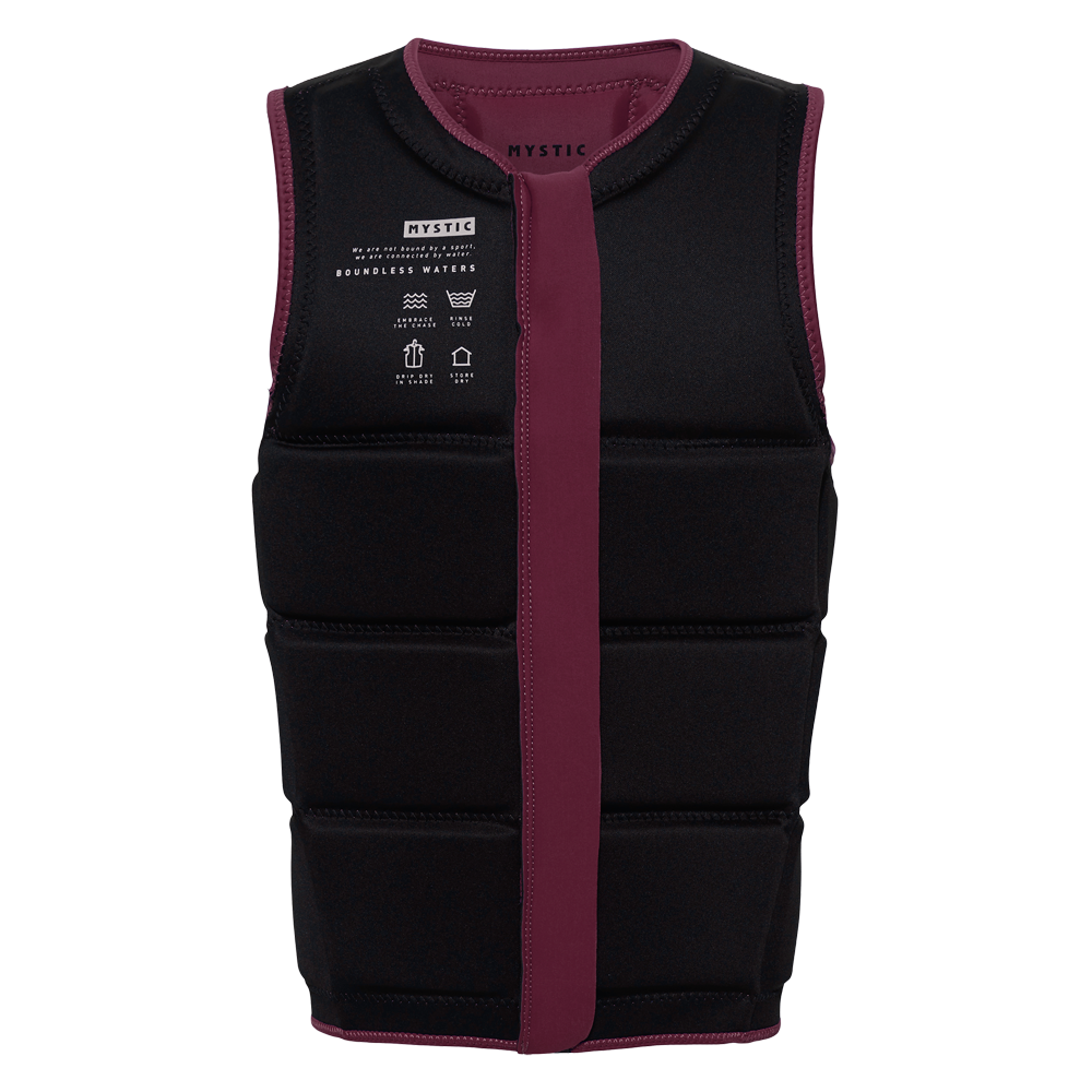 Star Impact Vest Fzip Wake | Oxblood Red