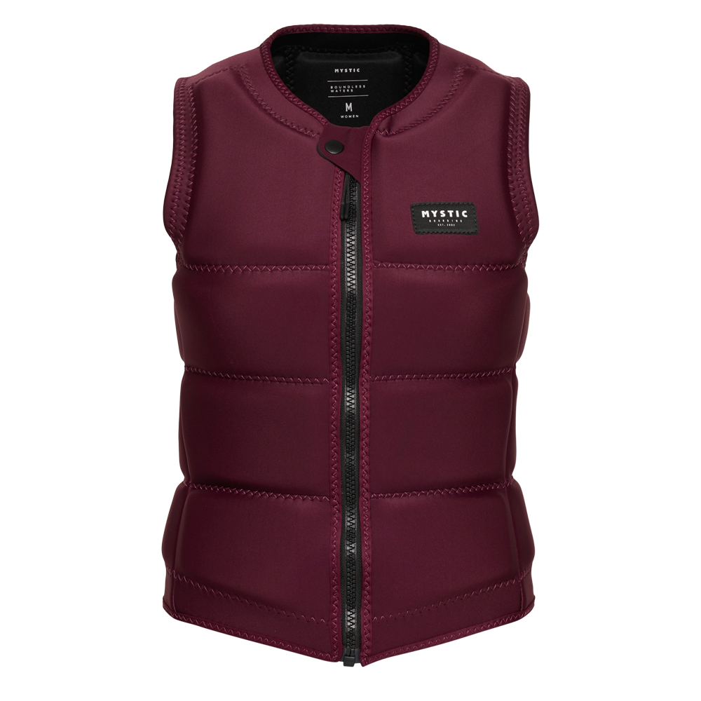 Star Impact Vest Fzip Wake Women | Oxblood Red