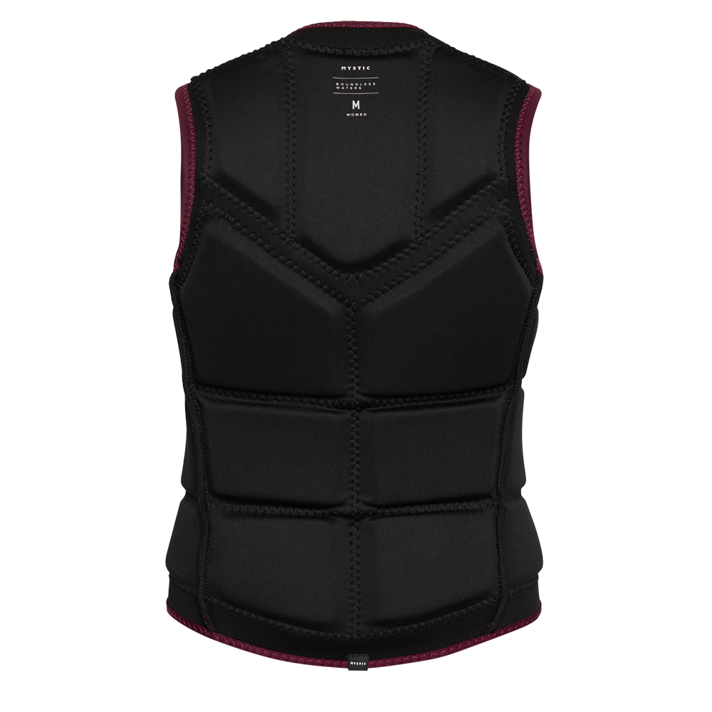 Star Impact Vest Fzip Wake Women | Oxblood Red