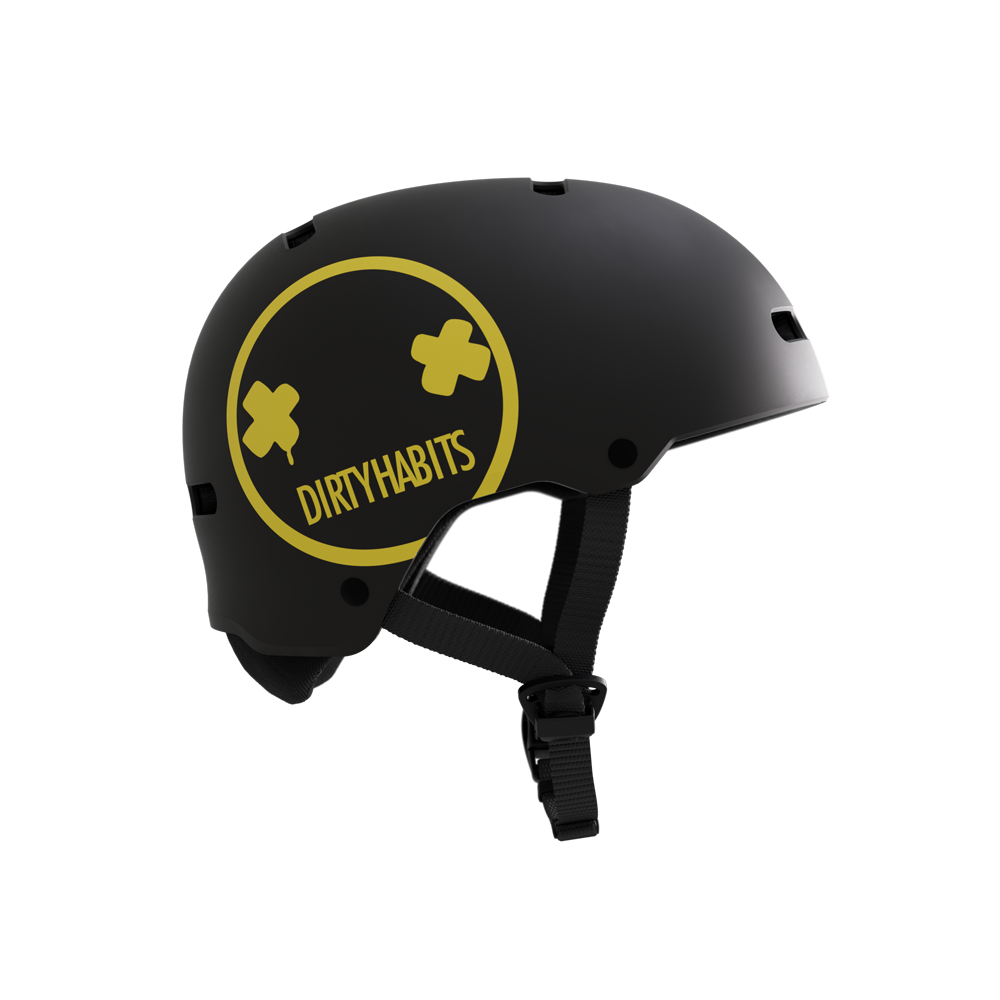 Vandal Pro Helmet Dirty Habits | Black / Yellow